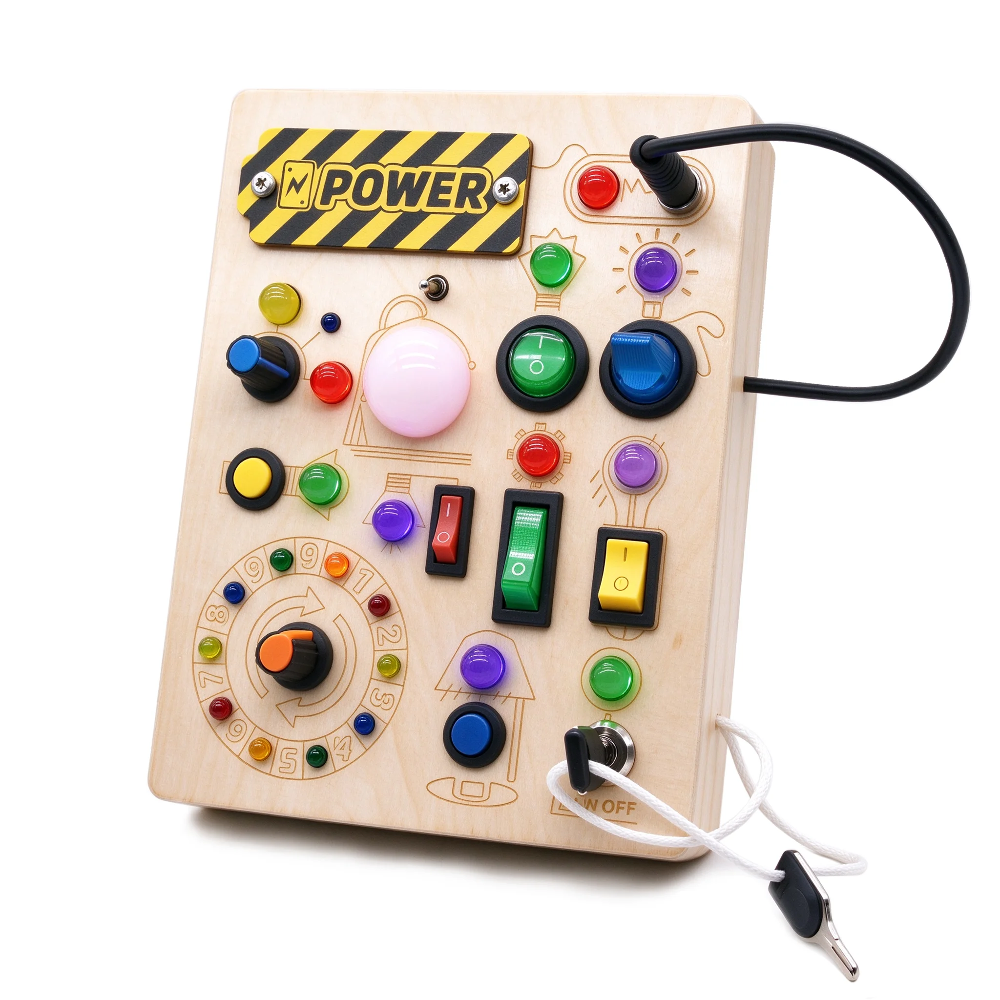 Essential busy board (BB2402) - retail gift box packaging