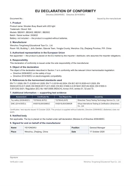 EU Declaration of Conformity (DoC)