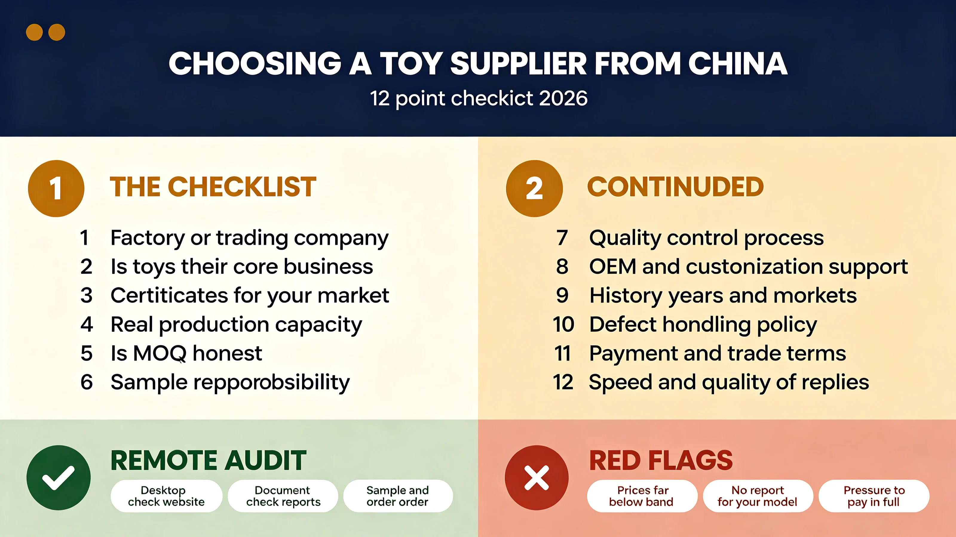 How to Choose a Toy Supplier from China: A 12-Point Checklist (2026)