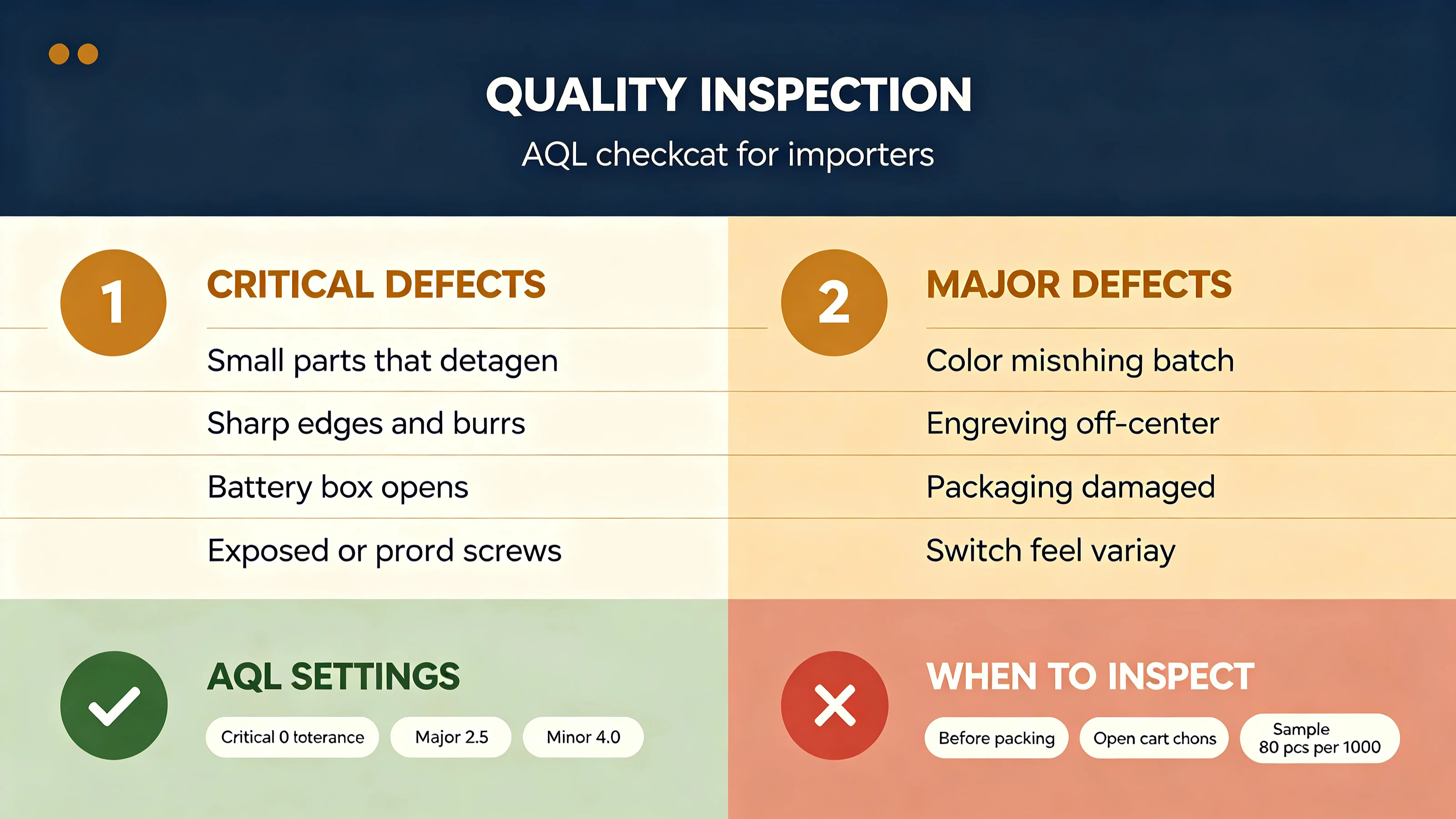 Busy Board Quality Inspection: An AQL Checklist for Importers