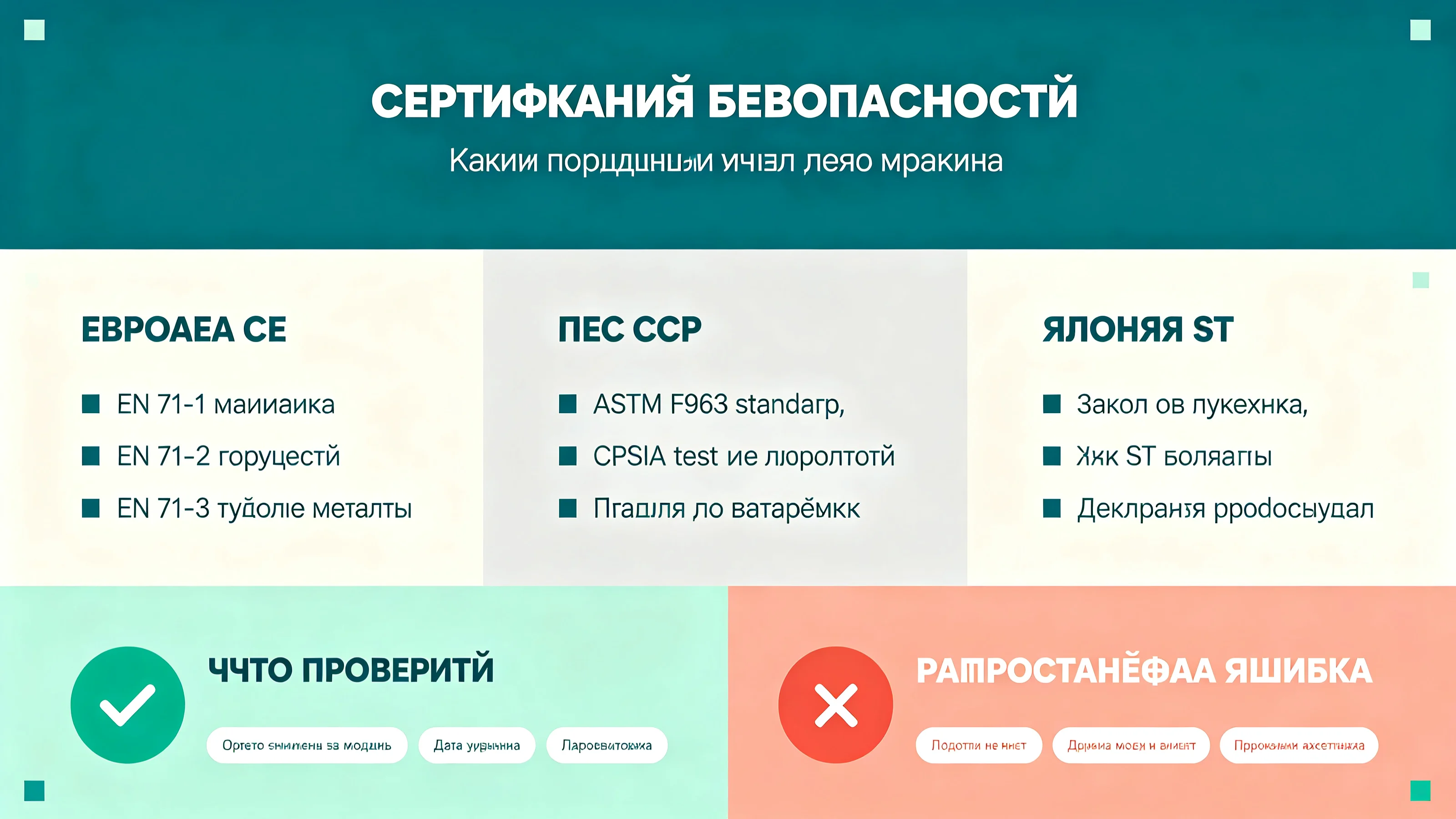 Сертификация безопасности бизибордов: EN71, ASTM F963, CE и CPC (2026)