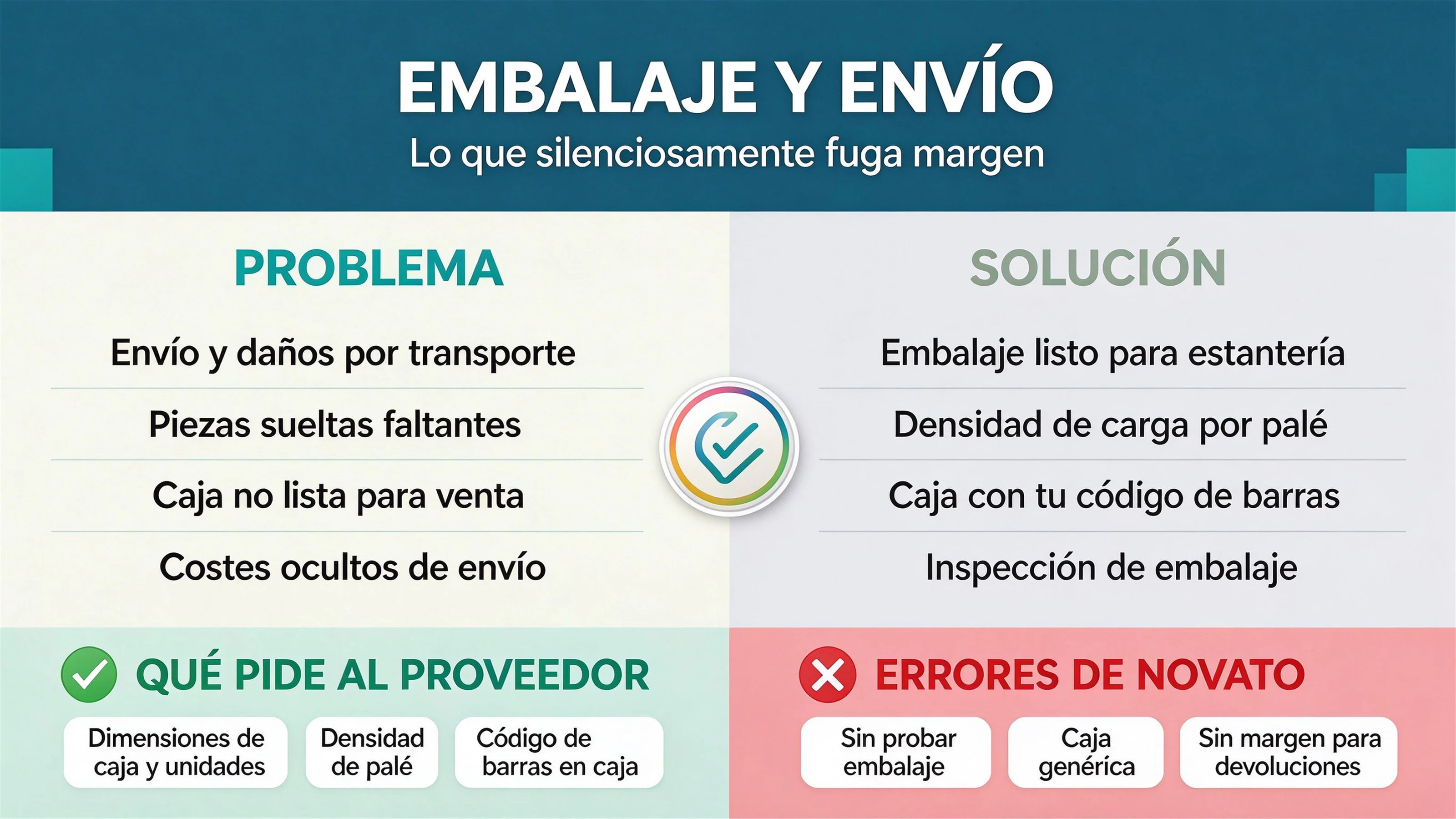 Guía de embalaje y envío de tableros de actividades para compradores mayoristas