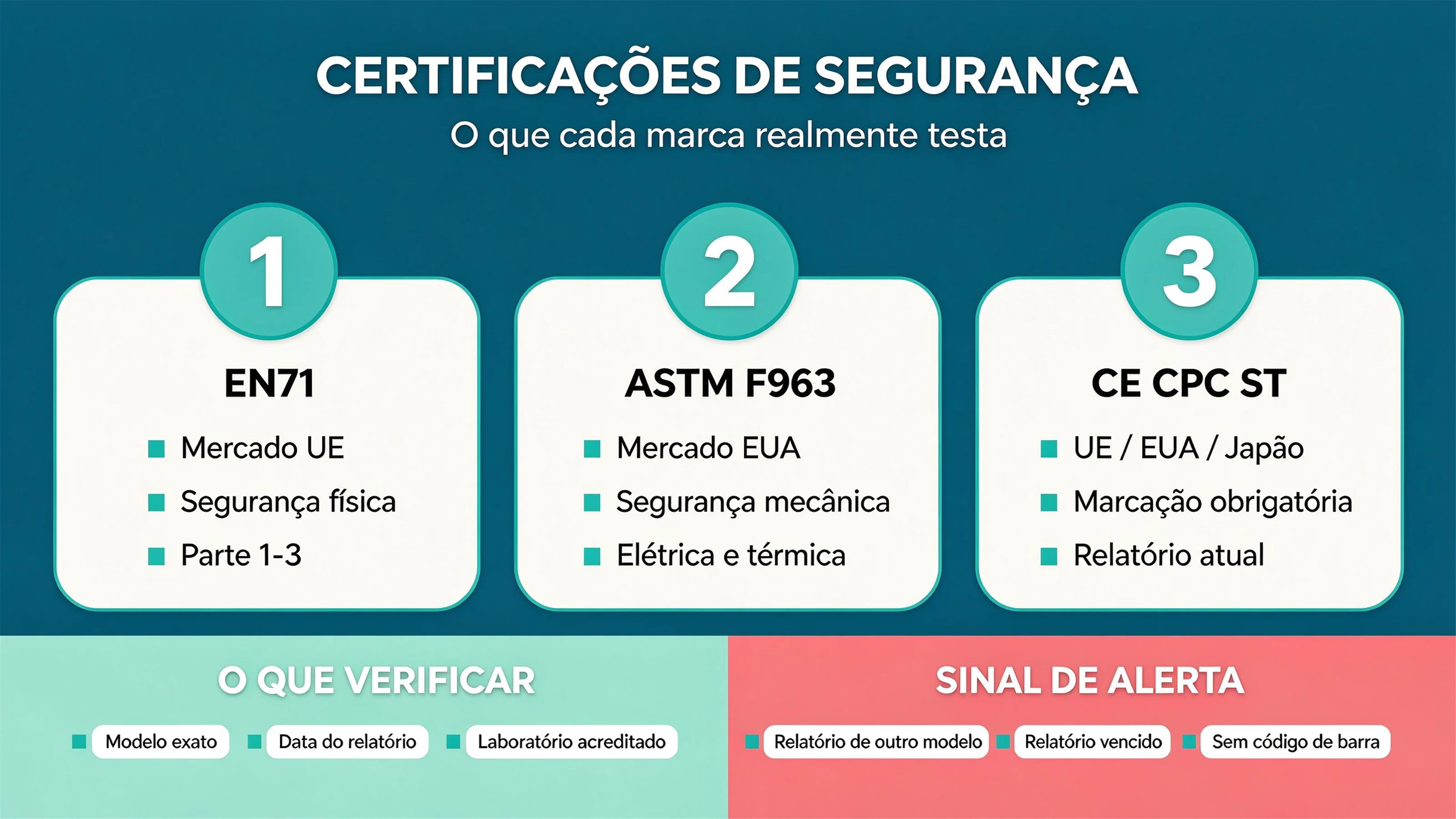 Certificações de Segurança do Tabuleiro de Atividades Explicadas: EN71, ASTM F963, CE e CPC (2026)