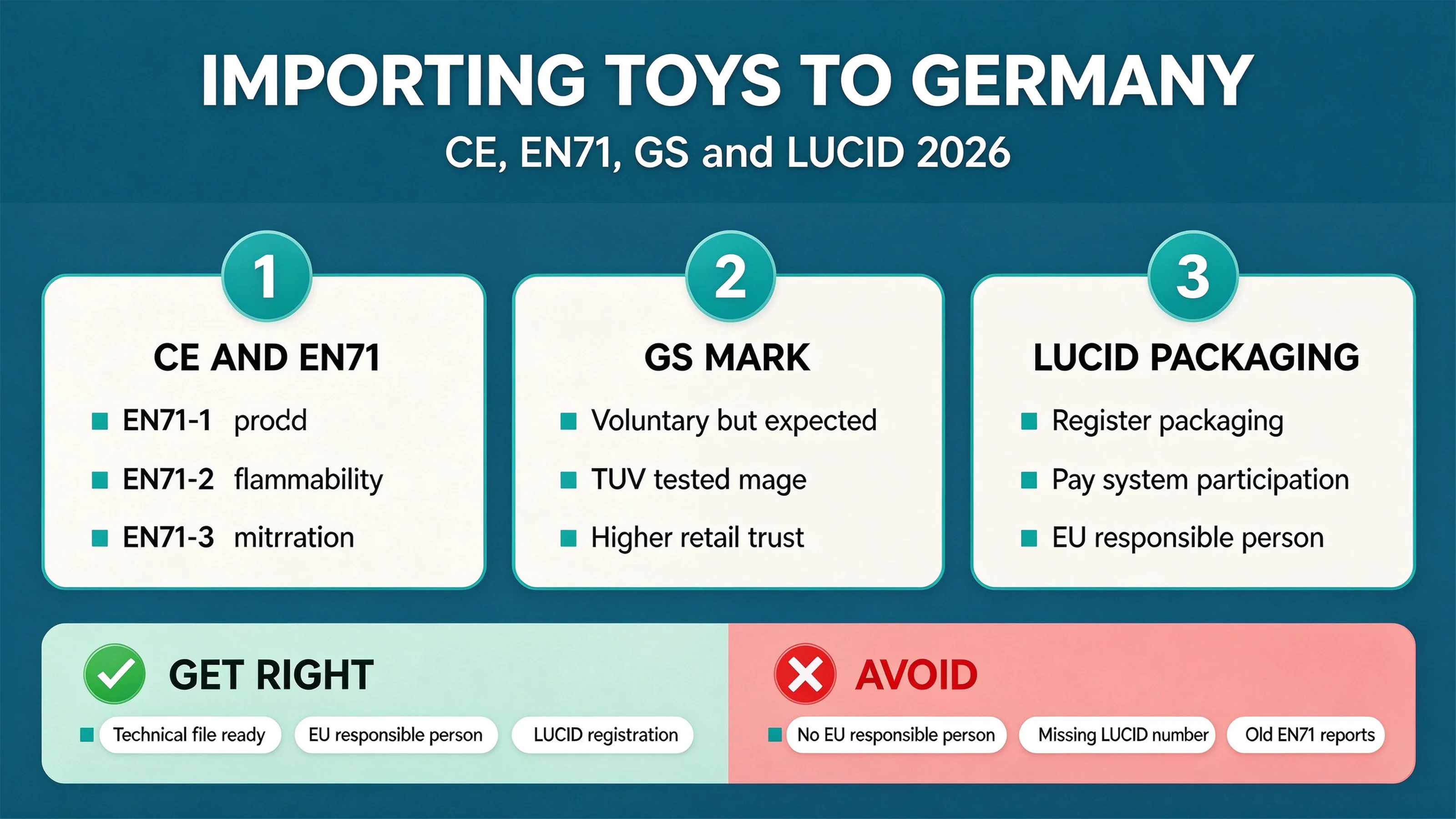 Importing Toys to Germany: CE, EN 71, GS Mark & the Packaging Act (LUCID) (2026)
