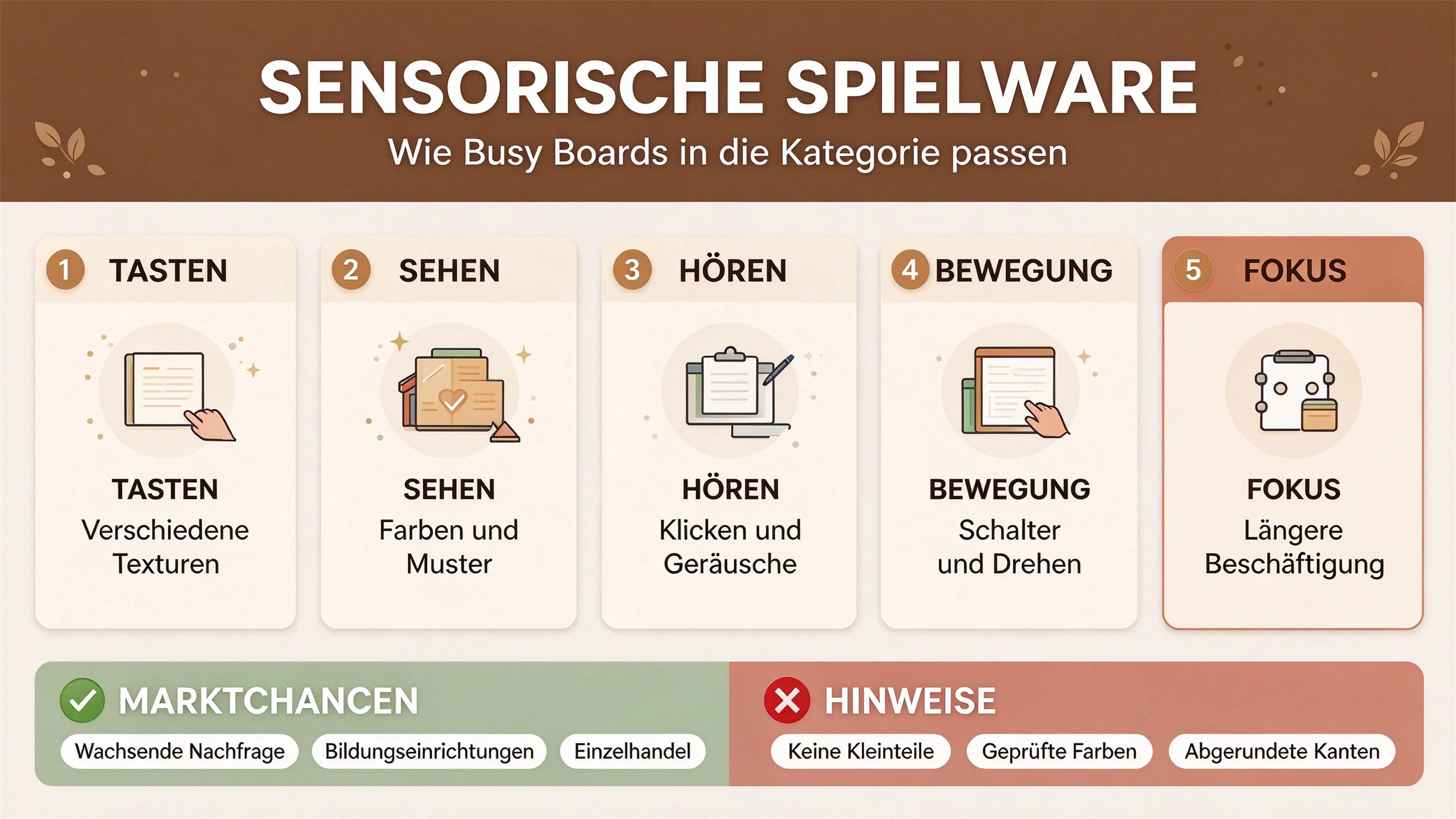 Sensorik-Spielzeug im Großhandel: Wie Motorikbretter in die Kategorie passen