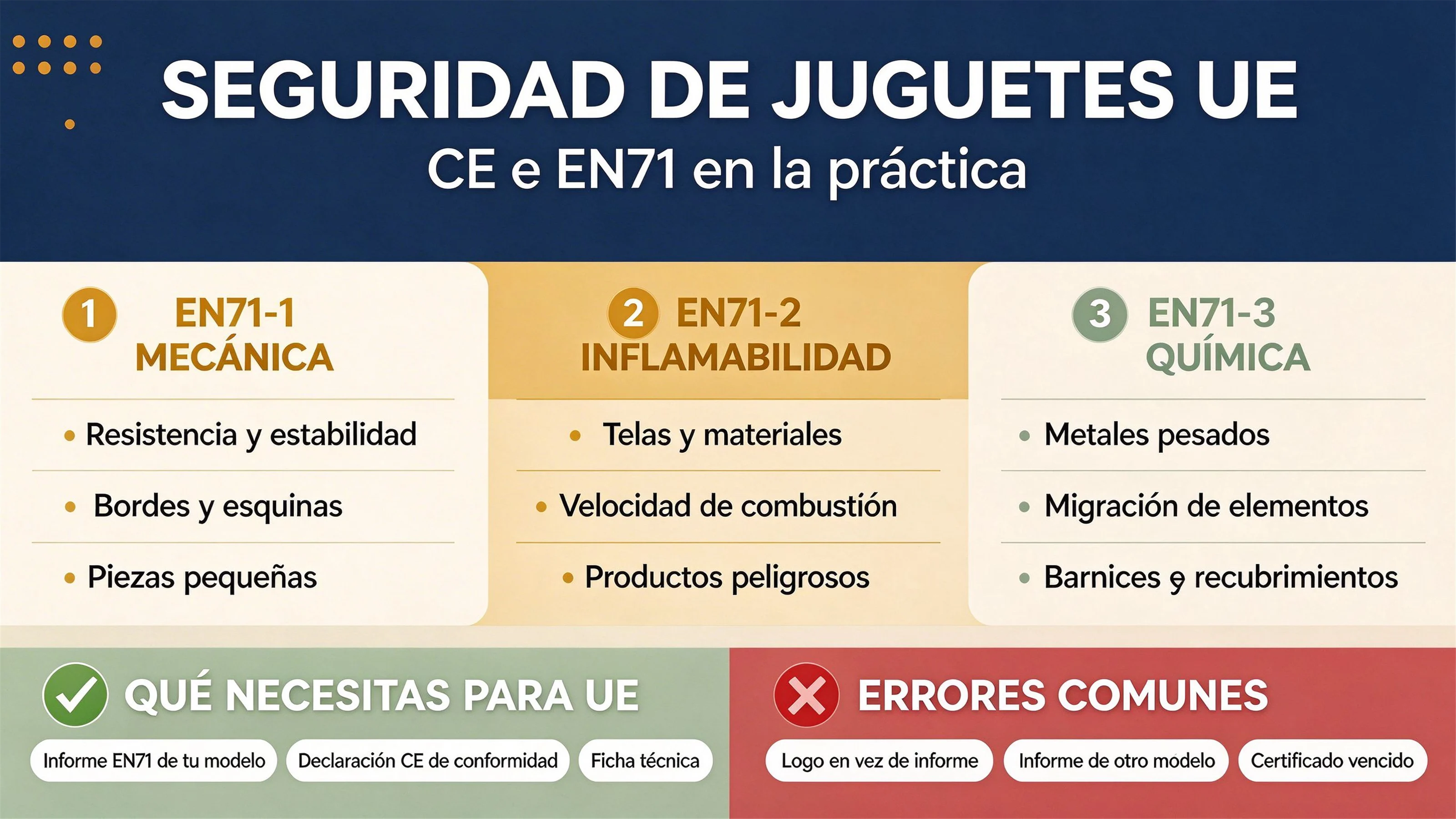 Cumplimiento de seguridad de juguetes en la UE: CE y EN 71 en la práctica
